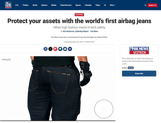 FOX NEWS - Protect your assets with the world's first airbag jeans