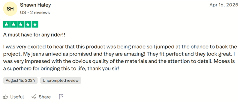 Trustpilot review by Shawn Haley